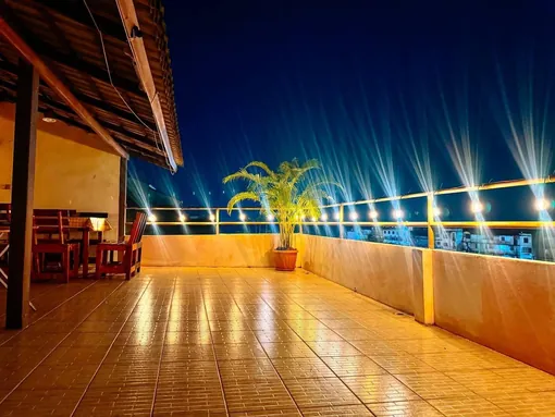 Rooftop terrace lights